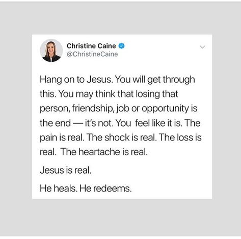 Christine Caine on loss Gospel Tweets, Christine Caine Quotes, Christine Caine, I Love The Lord, Give Me Jesus, The Lord Is Good, Words Of Hope, Inspiring People, Jesus Is Life