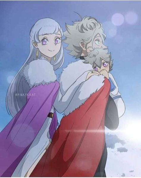 Noelle X Asta, Asta And Noelle, Goth Aesthetic Wallpaper, Black Clover Ships, Asta Noelle, Zombie Mom, Asta X Noelle, Black Clover Asta, Anime Black Clover