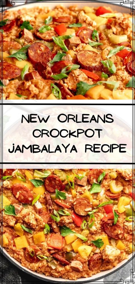 Crockpot Jambalaya Recipe, Jambalaya Recipe Slow Cooker, Jambalaya Crockpot, Jumbolia Recipes, Slow Cooker Jambalaya Recipe, Jambalaya Recipe Crockpot, Crockpot Jambalaya, Sausage Jambalaya Recipe, Sausage Slow Cooker