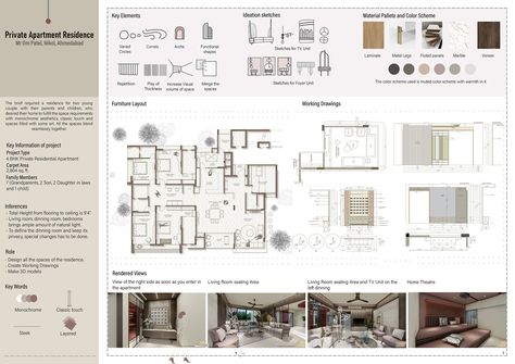 Interior Design Portfolio on Behance Interior Sheet Composition, Material Moodboard Architecture, Interior Design Sheets Presentation, Concept Sheet Interior Design, Interior Design Visual Presentation, Design Portfolio Ideas, Interior Design Portfolio Examples, Interior Architecture Presentation, Interior Design Presentation Layout