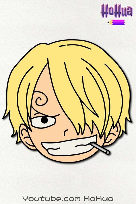 Kawaii Chibi Anime, Lineart Coloring, Draw Kawaii, Coloring Drawing, Hand Doodles, Anime Lineart, One Piece World, One Piece Cartoon, Doodle Icon