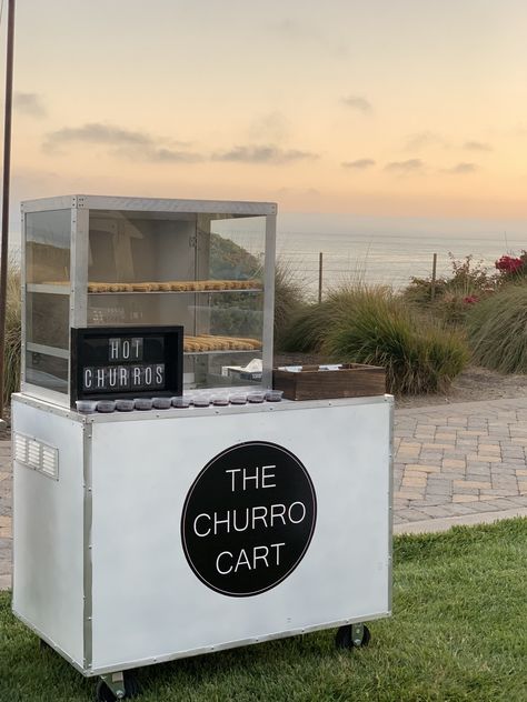 Churro Cart Catering for Weddings and Special Events - The Churro Cart Wedding Food Cart Ideas, Churro Truck Wedding, Churro Business Ideas, Churros Wedding Bar, Churros At Wedding, Churro Party Ideas, Churro Stand Wedding, Churro Station Wedding, Churro Cart Ideas