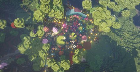 Minecraft Garden, Summertime Madness, Minecraft Pictures, Cool Minecraft Creations, Minecraft House Plans, Fairy Village, Minecraft Cottage, Minecraft Funny, Minecraft Inspo