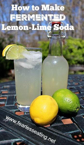 How to make fermented lemon lime soda | www.fearlesseating.net | #fermentation # realfood #lactoferemntation #soda #realsoda #fermented Ginger Bug, Homemade Soda, Water Kefir, Fermentation Recipes, Soda Recipe, Lemon Drink, Fermented Drink, Lemon Lime Soda, Lime Soda