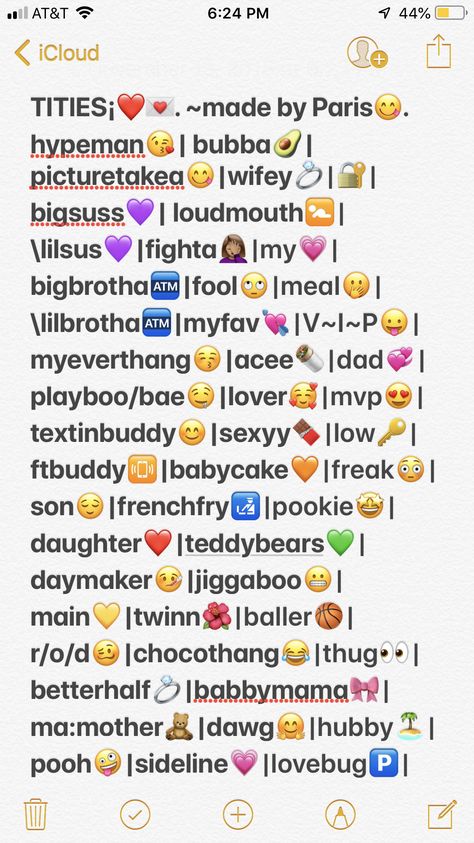 Snapchat Names For Your Boyfriend, Title Ideas For Friends, Snapchat Titles, Snap Names, Snapchat Spam, Contacts Names, Ios Emojis, Cute Snapchat Names, Snapchat Nicknames