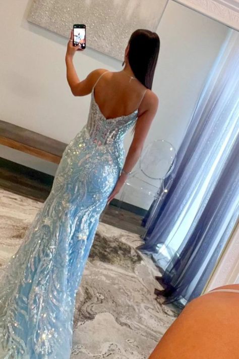 Md Dresses, Tulle Prom Dress Long, Prom 2023, Dream Prom, Mermaid Prom Dress, Spaghetti Strap Prom Dress, Corset Dress Prom, Sequin Appliques, Long Prom Dresses