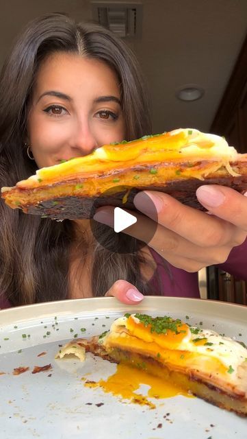 Alexa Santos on Instagram: "*apologizes in French* if your croissants are old/stale, this is a good way to salvage them! 🥐 You could turn them into any toastie/sandwich, but this version is Croque Madame-style 😎 Recipe below‼️

Ingredients (for 2 servings):
• -2 storebought croissants
• -1 ½ tablespoons butter, divided
• -1 tablespoon honey, divided 
• -4 slices deli ham
• -4 ounces Gruyère cheese, freshly shaved
• -½ tablespoon flour
• -½ cup whole milk
• -cooking spray
• -2 eggs 
• -kosher salt, to taste
• -freshly cracked black pepper, to taste
• -chives, thinly sliced, for garnish

Directions:
• -Preheat oven to 400 degrees Fahrenheit.
• -Using a rolling pin, roll the croissants out until flattened and thin. Evenly spread ½ tablespoon of butter on each side of both croissants.
• -Hea Recipes With Leftover Croissants, Flattened Croissant, Toastie Sandwich, Croque Madame, Deli Ham, Cooking Spray, Gruyere Cheese, 2 Eggs, Whole Milk