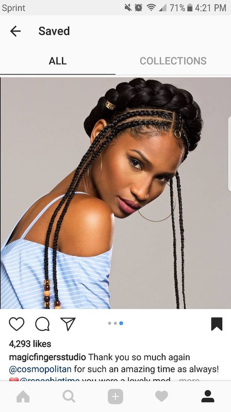 Cabello Afro Natural, Individual Braids, Braid Inspiration, African Hair, Short Braids, Fulani Braids, Braids With Beads, Girls Braids, Hot Hair Styles