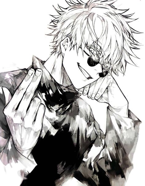 Download Jujutsu kaisen wallpaper by Reaperwh - 07 - Free on ZEDGE™ now. Browse millions of popular anime Wallpapers and Ringtones on Zedge and personalize your phone to suit you. Browse our content now and free your phone Manga Black And White, Gojo Satoru, Anime Character Drawing, 영감을 주는 캐릭터, Fanarts Anime, Anime Sketch, Handsome Anime, Cute Anime Guys, An Anime