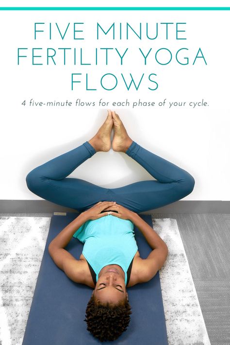 Five Minute Fertility Yoga Flows. Four different five minute yoga sequences for each phase of your cycle. Cycle Diet, Fertility Yoga Poses, Fertility Yoga, Yoga Flows, Fertility Health, Yoga Guide, Fertility Diet, Fertility Boost, Sup Yoga