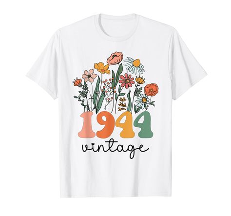 PRICES MAY VARY. Lightweight, Classic fit, Double-needle sleeve and bottom hem T Shirt Image, Women Birthday, Floral Tee, Festival Design, Fashion Toys, Birthday Woman, Luxury Store, Old Vintage, Top Fashion Brands