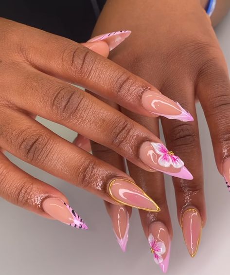 Graduation Nails Acrylic, Stilleto Nails Designs, Fancy Nails Designs, Girly Acrylic Nails, Vibrant Nails, Casual Nails, Work Nails, Dope Nail Designs, Acrylic Nails Coffin Pink