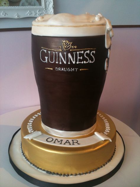 Black & Tan Cake Liquor Cake, Guinness Cake, Beer Cake, Designer Cakes, Cakes For Men, Novelty Cakes, Baking Cupcakes, Grooms Cake, Occasion Cakes