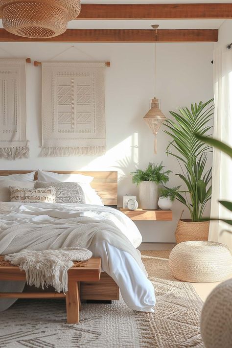 19+ Boho Bedroom Ideas for a Cozy and Dreamy Retreat - VIV & TIM Style Ibiza, Boho Bedroom Ideas Bohemian, Modern Boho Bedroom, Boho Bedroom Ideas, Boho Style Bedroom, Creative Bedroom, Boho Chic Bedroom, Bedroom Decor Cozy, Bohemian Bedroom Decor