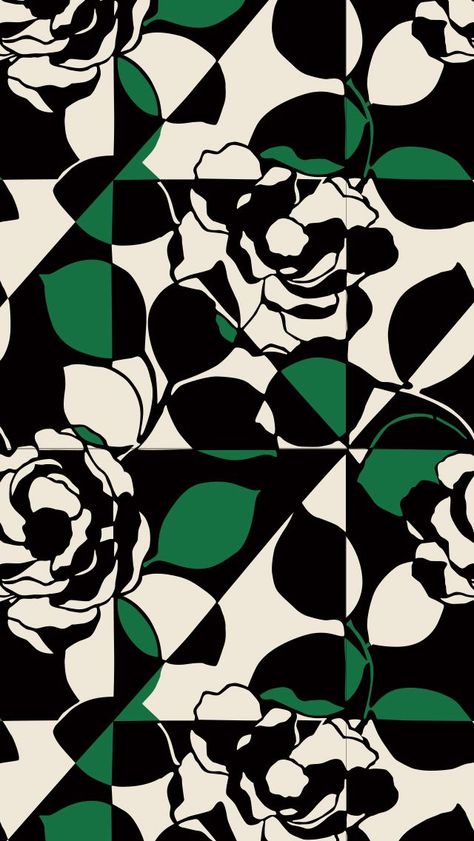 Vera Bradley | Imperial Rose | Mobile Wallpaper Pattern Design Inspiration, Textile Pattern Design, Geometric Flower, Print Inspiration, Motif Design, Digital Flowers, Retro Modern, Graphic Patterns, Textile Patterns