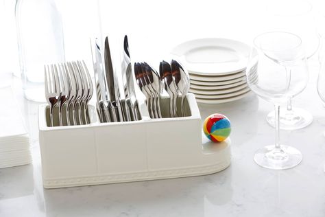 Nora Fleming flatware holder Nora Fleming Minis, Flatware Holder, Nora Fleming, Utensil Caddy, Beach Ball, Beach Inspired, Serving Piece, Dream Kitchen, Pen Holders