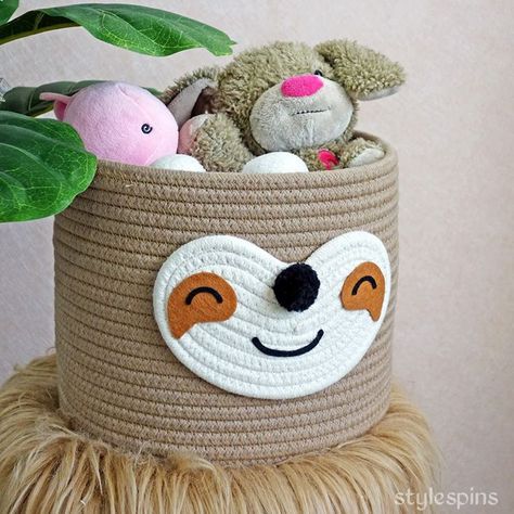 Homewares Small Sloth Basket for Baby Diaper Organizer, Baby Laundry Baskets, Nursery Storage, Kids Room Organizer, Woodland Nursery Decor, Dog Cat,christmas decor ideas, fall nail designs, winter outfits, christmas crafts,  christmas nails,  thanksgiving,  christmas gift ideas,designs, art trendy, ugg fits, outfits,  home decor, Baskets Nursery, Baby Laundry Basket, Storage Nursery, Pet Toy Storage, Diaper Organizer, Christmas Crochet Blanket, Room Organizer, Tummy Time Activities, Diaper Organization