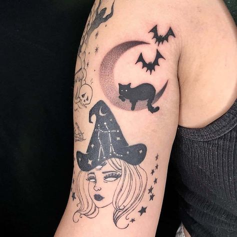 Black Cat Tattoo Ideas, Black Cat Tattoo, Cat Tattoo Ideas, Best Vacuum Cleaner, Mystical Tattoos, Black Cat Tattoos, Cat Tattoos, Tattoo Cover Up, Cat Tattoo Designs