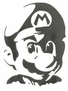 Cartoon Paintings, Airbrush Supplies, Wood Burning Stencils, Puzzle Feed, Stencil Projects, Pumpkin Stencil, Nintendo Art, Art Attack, Silhouette Stencil