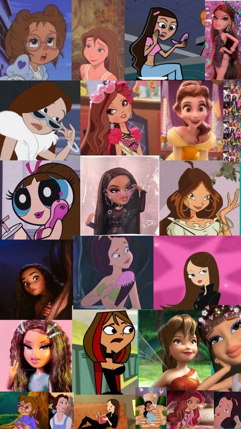 Brown Haired Cartoon Characters, Brown Cartoon Characters, Characters With Brown Hair, Brown Hair Female, Brown Hair Cartoon, Characters Female, Cartoon Character Costume, Girl Cartoon Characters, Female Cartoon Characters