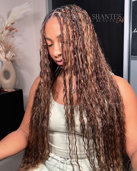 27 Boho Braids, Wet And Wavy Braids, Boho Curls, Wavy Braids, Boho Knotless Braids, Boho Knotless, Knotless Braids, Boho Braids, Braids For Black Hair