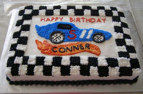 Car Sheet Cake, Happy Birthday Adam, Nascar Party, Hot Wheels Cake, Car Cakes, Buttercream Piping, Truck Birthday Cakes, Race Car Cakes, Hotwheels Birthday Party