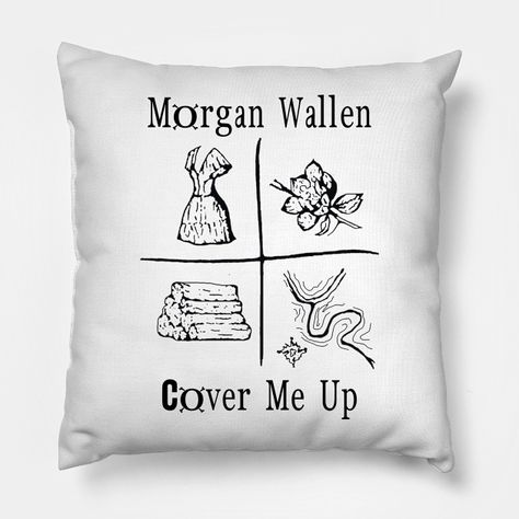 Morgan Wallen - Cover Me Up -- Choose from our vast selection of throw pillows to match with your desired size to make the perfect custom pillow. Pick your favorite: Movies, TV Shows, Art, and so much more! Available in extra small, small, medium, large. For beds, couches/sofas, love seats, and chairs. Perfect for decoration. Morgan Wallen Bedroom, Morgan Wallen, Pillow Design, Custom Pillow, Custom Pillows, Sofa Couch, Love Seat, Favorite Movies, Bedroom Decor