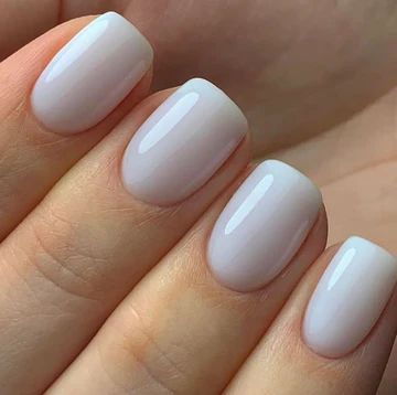 Milky Nails, Her Nails, Casual Nails, White Nail Polish, White Nail, Trim Nails, James Charles, Neutral Nails, Clean Nails