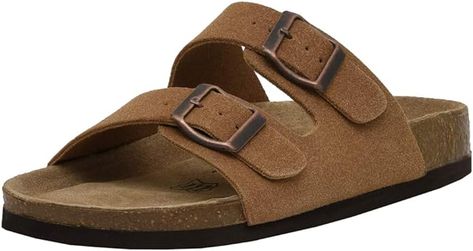 CUSHIONAIRE Women's Lane Cork Footbed Sandal With +Comfort, Perfect Contour, Cork Footbed Sandals, Cork Sandals, Footbed Sandals, Brown Sandals, Slide Sandals, Cork, Womens Sandals, Shoes Sandals