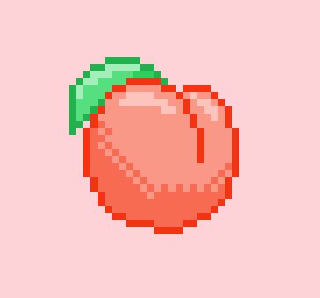 Peach Pixel Art, Pixel Peach, Pixel Aesthetic, Pixel Art Food, 8 Bit Art, Pixel Art Background, Peach Wallpaper, Peach Art, Pixel Art Grid