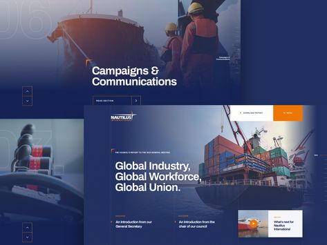 Shipping Website Design, Creative Website Design Inspiration, Sustainability Design, Corporate Web Design, Corporate Website Design, Dashboard Examples, Creative Website Design, Hypebeast Wallpaper, Corporate Website