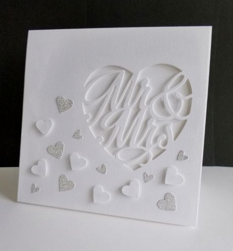 SC580 ~ Hearts Galore by sistersandie - Cards and Paper Crafts at Splitcoaststampers Wedding Card Ideas, Tonic Cards, Cricut Wedding, Wedding Congratulations Card, Wedding Cards Handmade, Card Simple, Wedding Congratulations, Cricut Cards, Wedding Anniversary Cards