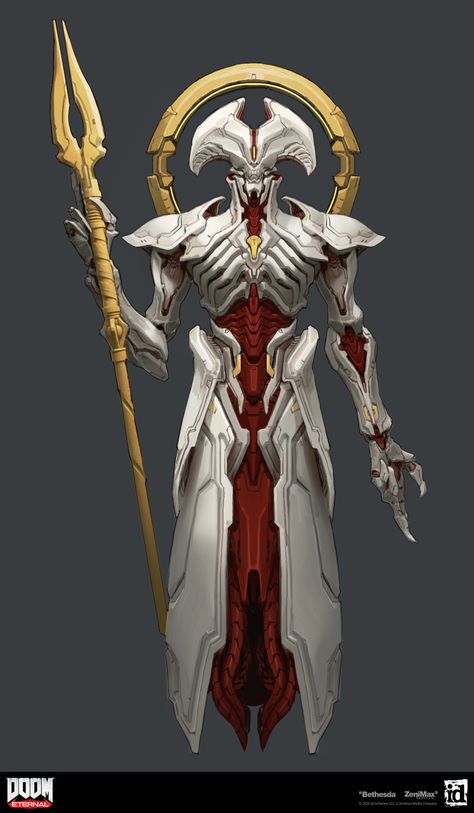 Maykr Angel - Doom Eternal Demon Monster Creature Character Concept Art - Jon Lane Doom Eternal Concept Art, Doom Demons, Doom Eternal, Alien Concept, 다크 판타지, Alien Concept Art, Monster Concept Art, Concept Art Character, Alien Art