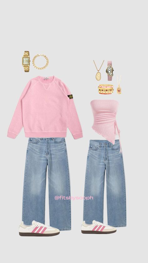 Matching outfit inspo #outfitinspo #vintage #beauty #vibes #fitcheck #ootd #matching Matching Outfit Ideas For Couples, Duo Matching Outfits, Digital Outfits, Wishlist Clothes, Halloween Sleepover, Bff Matching Outfits, Matching Fits, Bff Matching, Couple Matching Outfits