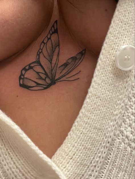 Monarch, butterfly underboobs tattoo Underboob Tattoo Butterfly, Underboob Tattoo Black Women, Butterfly Underboob Tattoo, Monarch Tattoo, Tat Inspiration, Black Butterfly Tattoo, Monarch Butterfly Tattoo, Butterfly Outline, Butterfly Tattoos For Women