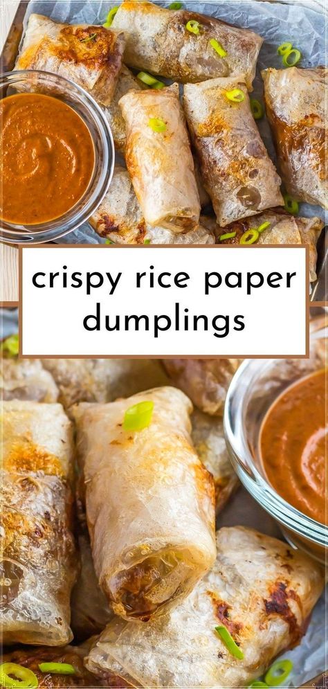 Get started with dumpling making with this easy dumplings recipe using rice paper. Ideal for beginners, this recipe walks you through the process of using rice paper to make delicious, crispy dumplings in an air fryer. Add your favorite fillings and enjoy a homemade gluten free treat. Rice Paper Dumplings Air Fryer, Dumplings Air Fryer, Air Fryer Rice, Crispy Rice Paper Dumplings, Rice Dumplings Recipe, Fresh Spring Rolls Recipe, Easy Dumplings Recipe, Recipes Using Rice, Crispy Rice Paper