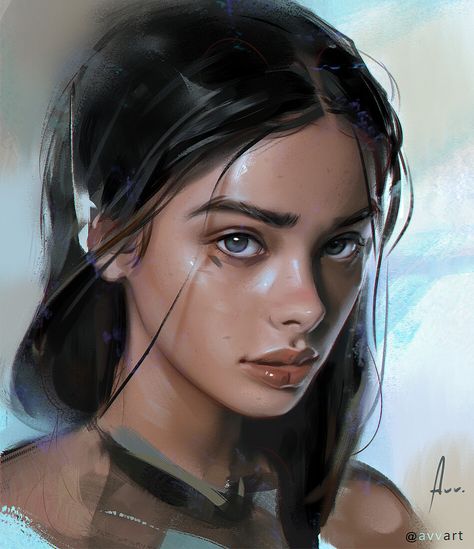 ArtStation - Meika Portrait Lighting, Fantasy Portraits, Face Sketch, Arte Cyberpunk, Digital Portrait Art, Art Style Inspiration, Portrait Inspiration, Digital Portrait, Character Portraits