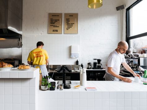 Deli Shop, Almond Tea, Recycling Station, Yellow Foods, Sandwich Shops, Coffee Photography, Red Food, Construction Company, Restaurant Interior