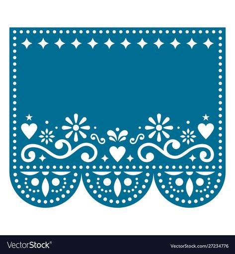 Papel Picado Cricut, Papel Picado Wedding, Mexican Papel Picado, Dia De Los Muertos Decorations Ideas, Template Wedding, Mexican Party, Cricut Free, Cricut Tutorials, Mexican Art