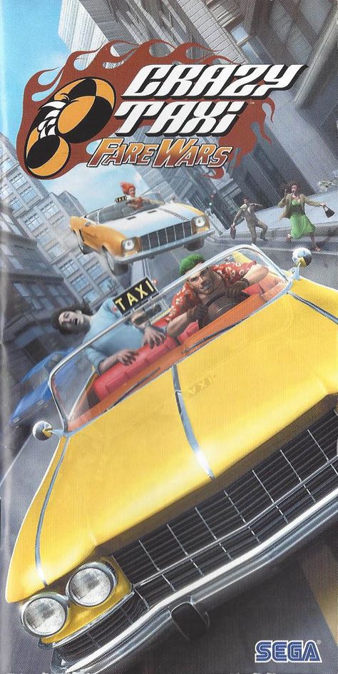 Crazy Taxi: Fare Wars Y2k Gaming, Y2k Games, Crazy Taxi, Retro Gaming Art, Gaming Art, Classic Video, Classic Video Games, Retro Games, Games To Buy