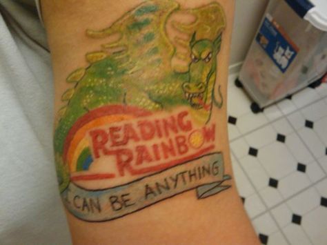 awesome Rainbow Tattoo, Rainbow Tattoos, Nostalgia Aesthetic, Reading Rainbow, Pocket Books, Different Tattoos, Rainbow Butterfly, Book Themes, Tattoo You