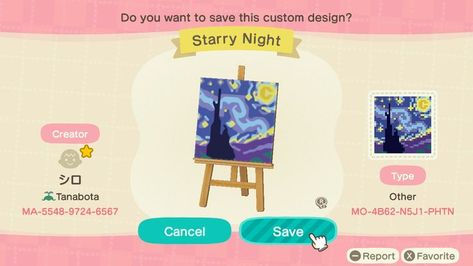 Tater Tots, New Animal Crossing, Animal Crossing, Starry Night, Custom Design, Coding, The Creator, Design