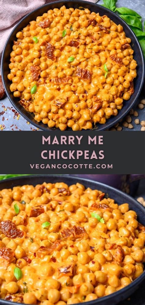 Marry Me Chickpeas Authentic Indian Food, Chickpea Recipes, Tasty Vegetarian Recipes, Vegetarian Dinners, Authentic Indian, Meatless Meals, Vegan Dinner Recipes, Veggie Dishes, Bean Recipes