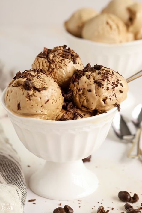 Celebrating Sweets, Coffee Ice Cream Recipe, Ice Cream Recipes Machine, Pumpkin Bundt Cake, Ice Cream Maker Recipes, Creamy Coffee, Sticky Toffee Pudding, Homemade Ice Cream Recipes, Coffee Ice