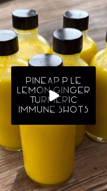 Pineapple Turmeric Ginger Shots, Immune Shot Recipe, Ginger Pineapple Shot Recipe, Pineapple Ginger Shots, Lemon Ginger Turmeric Shots, Immune Shots, Pineapple Shots, Lemon Ginger Turmeric, Immunity Juice