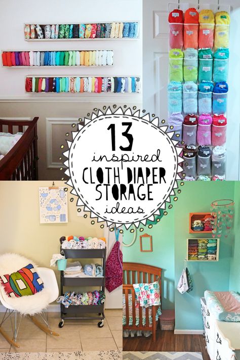 13 Inspired Cloth Diaper Storage Ideas | Dirty Diaper Laundry Diaper Storage Ideas, Cloth Diaper Organization, Cloth Diaper Storage, Baby Room Storage, Diaper Storage, Diaper Organization, Getting Ready For Baby, Diy Bebe, Cloth Nappies