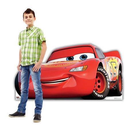 Mcqueen Cars 3, Pixar Party, Cars 3 Lightning Mcqueen, Disney Cars 3, Mcqueen Cars, Cardboard Standup, Disney Cars Birthday, Cars Birthday Party Disney, Race Car Party