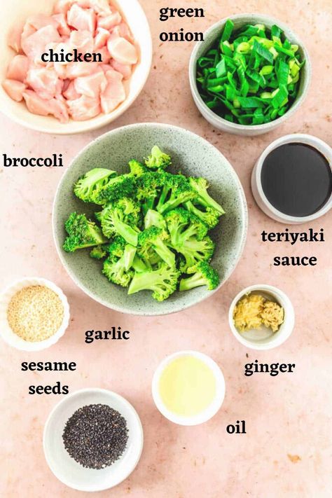 This Easy Teriyaki Chicken with Broccoli will quickly become your favorite. In this one-pan recipe, juicy chicken and tender broccoli florets are coated with a rich teriyaki sauce for an easy and delicious meal that's great for busy weeknights or fancy dinners. Chicken Broccoli Teriyaki Stir Fry, Chicken Teriyaki With Broccoli, Teriyaki Chicken With Broccoli, Food Preps, Chicken Broccoli Bake, Chicken With Broccoli, Lose 10kg, Broccoli Dishes, Easy Teriyaki Chicken