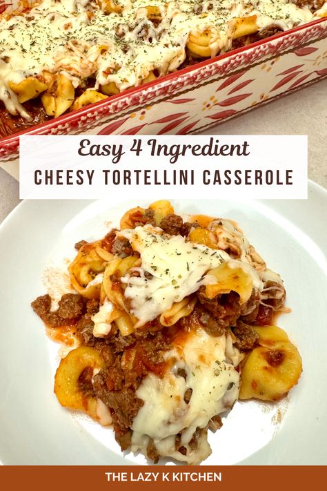 Crockpot Loaded Baked Potato, Baked Tortellini Recipes, Tortellini Casserole, Field Meals, Crockpot Chicken Parmesan, Cheesy Tortellini, Homemade Garlic Butter, Tortellini Bake, Tortellini Recipes