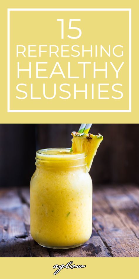 Healthy Slushies, Slushy Recipes, Alcoholic Slush, Alcoholic Slushies, Fruit Slushies, Homemade Slushies, Healthy Alcohol, Gut Protocol, Frozen Fruit Recipes